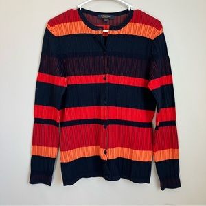 Brooks Brothers Egyptian Cotton Women’s Large Cardigan Stripes